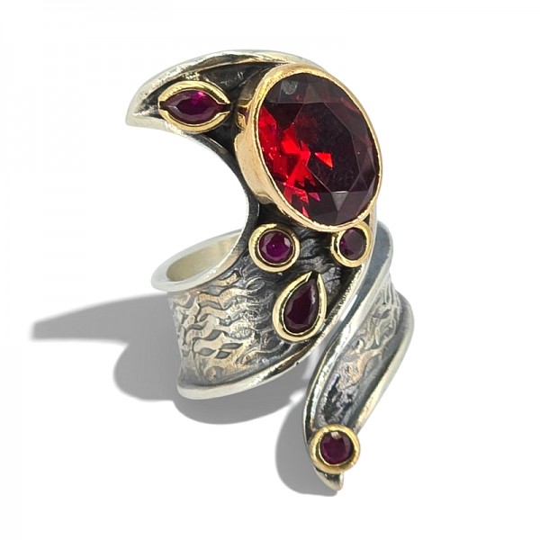 ΧΕΙΡΟΠΟΙΗΤΟ ΔΑΧΤΥΛΙΔΙ ΑΠΟ ΑΣΗΜΙ925 ΚΑΙ ΖΙΡΚΟΝ ΠΕΤΡΕΣ