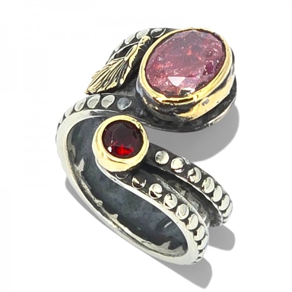 ΧΕΙΡΟΠΟΙΗΤΟ ΔΑΧΤΥΛΙΔΙ ΑΠΟ ΑΣΗΜΙ925 ΚΑΙ ΖΙΡΚΟΝ ΠΕΤΡΕΣ