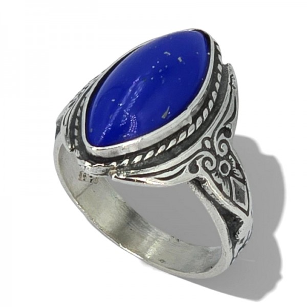 ΑΝΤΙΚΕ ΧΕΙΡΟΠΟΙΗΤΟ ΔΑΧΤΥΛΙΔΙ ΑΣΗΜΙ925 ΜΕ ΛΑΠΙΣ ΠΕΤΡΑ