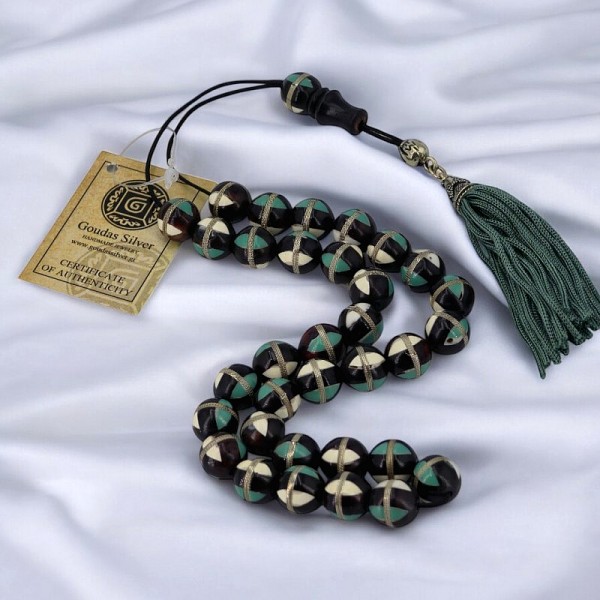 ΚΟΜΠΟΛΟΙ ΑΠΟ ΕΛΕΦΑΝΤΟΔΟΝΤΟ ΚΕΝΤΗΜΕΝΟ ΜΕ ΧΡΥΣΟ 18 ΚΑΡΑΤΙΩΝ