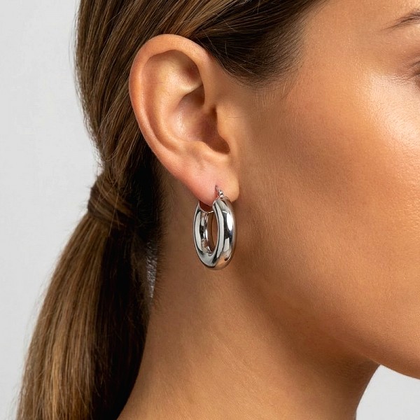 ΚΡΙΚΟΙ ΣΚΟΥΛΑΡΙΚΙΑ ΑΠΟ ΑΣΗΜΙ925 ΜΕ ΕΠΙΠΛΑΤΙΝΩΣΗ  2,6 CM