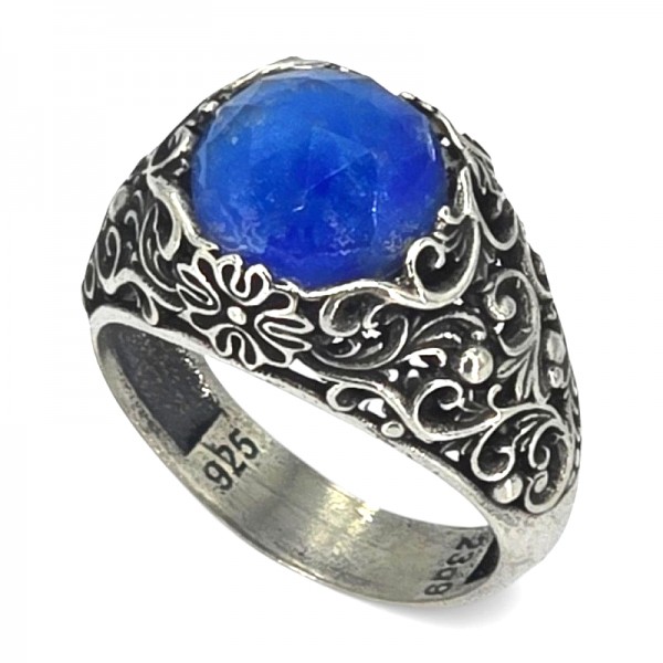 ΣΚΑΛΙΣΤΟ ΧΕΙΡΟΠΟΙΗΤΟ ΔΑΧΤΥΛΙΔΙ ΑΠΟ ΑΣΗΜΙ925 ΚΑΙ ΛΑΠΙΣ ΠΕΤΡΑ