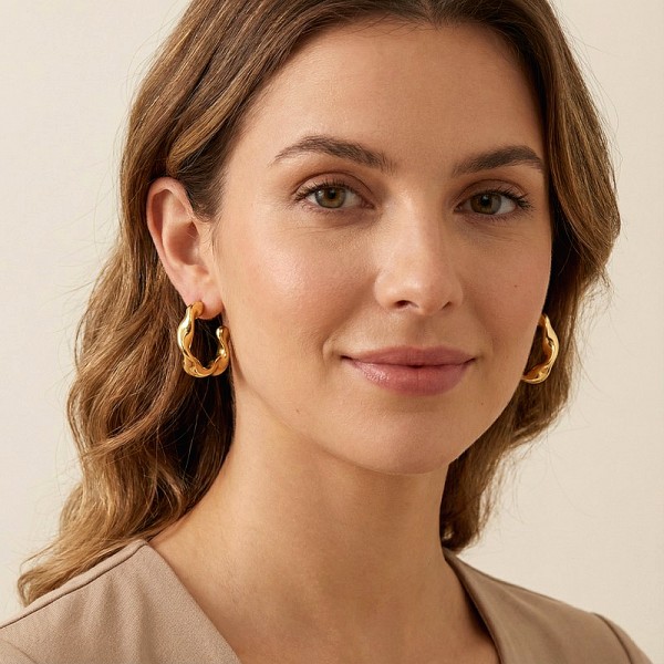 ΚΡΙΚΟΙ ΣΤΡΙΦΤΟΙ ΣΚΟΥΛΑΡΙΚΙΑ ΑΠΟ ΑΣΗΜΙ925 ΚΑΙ ΕΠΙΧΡΥΣΩΣΗ Κ18  4 CM