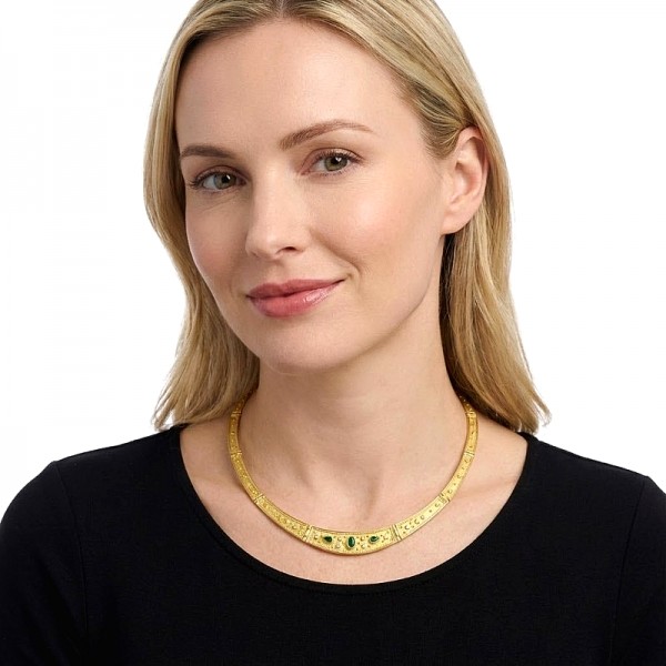 ΒΥΖΑΝΤΙΝΟ ΜΑΚΡΥ ΚΟΛΙΕ ΣΕ ΑΣΗΜΙ925 ΜΕ ΦΟΥΝΤΑ ΚΑΙ ΖΙΡΚΟΝ ΠΕΤΡΑ