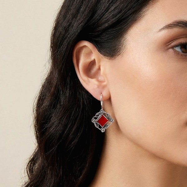 ΑΝΤΙΚΕ ΣΚΟΥΛΑΡΙΚΙΑ ΑΣΗΜΙ925 ΜΕ ΛΑΠΙΣ ΠΕΤΡΑ