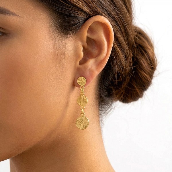 ΑΝΤΙΚΕ ΣΚΟΥΛΑΡΙΚΙΑ ΑΣΗΜΙ925 ΜΕ ΕΠΙΧΡΥΣΩΣΗ Κ18 ΚΑΙ ΖΙΡΚΟΝ