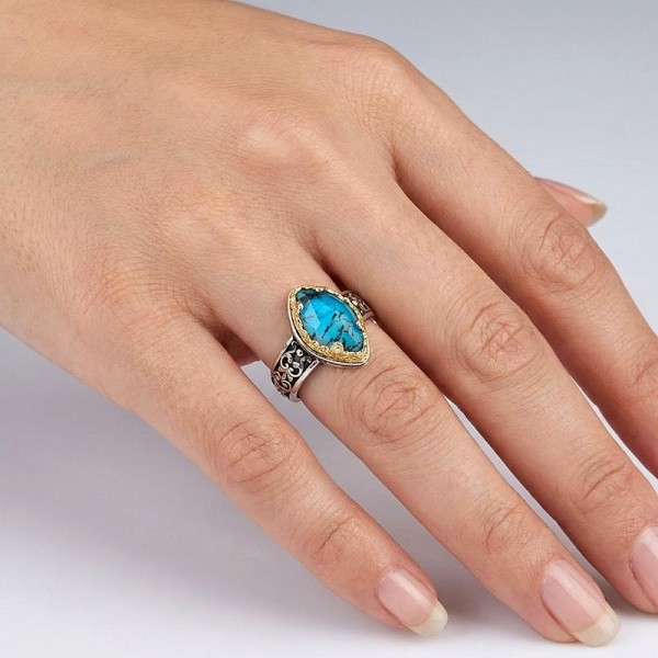 ΒΥΖΑΝΤΙΝΟ ΣΚΑΛΙΣΤΟ ΔΑΧΤΥΛΙΔΙ ΑΣΗΜΙ925 ΜΕ ΕΠΙΧΡΥΣΩΣΗ Κ18 ΚΑΙ COOPER TYRKOYAZ