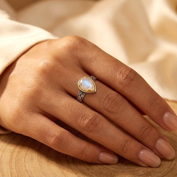 ΒΥΖΑΝΤΙΝΟ ΔΑΧΤΥΛΙΔΙ ΑΣΗΜΙ925 ΜΕ ΜΑΡΓΑΡΙΤΑΡΙ