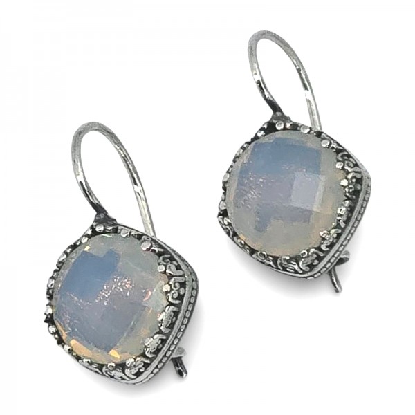 ΑΝΤΙΚΕ ΣΚΟΥΛΑΡΙΚΙΑ ΑΣΗΜΙ925 ΜΕ ΖΙΡΚΟΝ ΠΕΤΡΑ