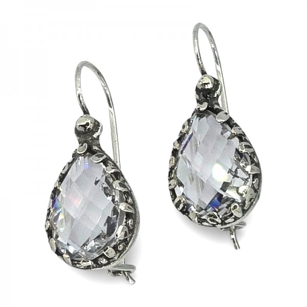 ΑΝΤΙΚΕ ΣΚΟΥΛΑΡΙΚΙΑ ΑΣΗΜΙ925 ΜΕ SWAROVSKI