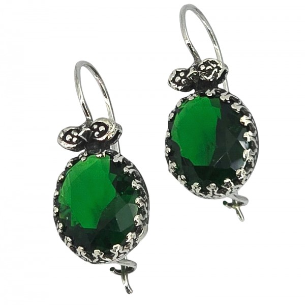 ΑΝΤΙΚΕ ΣΚΟΥΛΑΡΙΚΙΑ ΑΣΗΜΙ925 ΜΕ ΖΙΡΚΟΝ ΠΕΤΡΑ