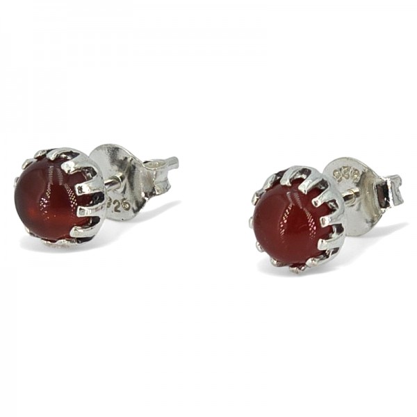 ΚΑΡΦΩΤΑ ΣΚΟΥΛΑΡΙΚΙΑ ΑΠΟ ΑΣΗΜΙ925 ΜΕ ΚΟΡΝΕΟΛΗ ΠΕΤΡΑ