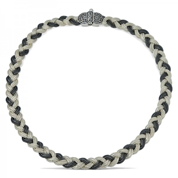 ΚΟΛΙΕ ΑΛΥΣΙΔΩΤΟ ΑΣΗΜΙ925 ΜΕ ΕΠΧΡΥΣΩΣΗ Κ18