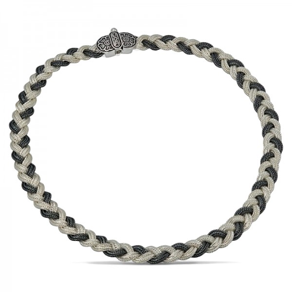 ΚΟΛΙΕ ΑΛΥΣΙΔΩΤΟ ΑΣΗΜΙ925 ΜΕ ΚΟΡΝΕΟΛΗ ΠΕΤΡΑ