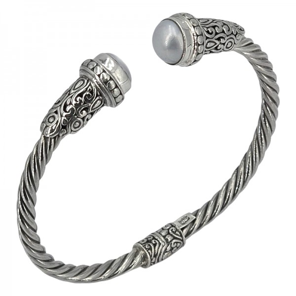 ΧΕΙΡΟΠΟΙΗΤΟ ΣΚΑΛΙΣΤΟ ΒΡΑΧΙΟΛΙ ΧΕΙΡΟΠΕΔΑ ΑΠΟ ΑΣΗΜΙ925 ΚΑΙ ΜΑΡΓΑΡΙΤΑΡΙ