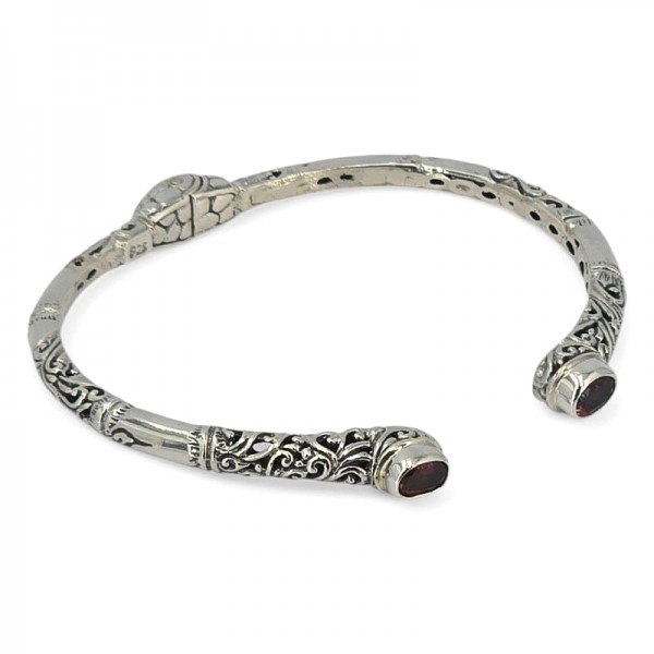 ΧΕΙΡΟΠΟΙΗΤΟ ΣΚΑΛΙΣΤΟ ΒΡΑΧΙΟΛΙ ΧΕΙΡΟΠΕΔΑ ΑΠΟ ΑΣΗΜΙ925 ΚΑΙ ΓΡΑΝΑΔΑ ΠΕΤΡΑ