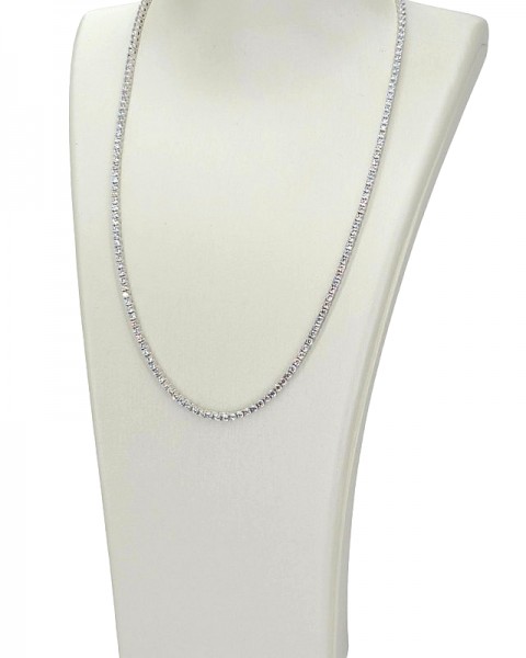 ΚΟΛΙΕ ΡΙΒΙΕΡΑ ΤΕΝΝΙΣ ΑΣΗΜΙ925 ΜΕ ΛΕΥΚΑ ΖΙΡΚΟΝ