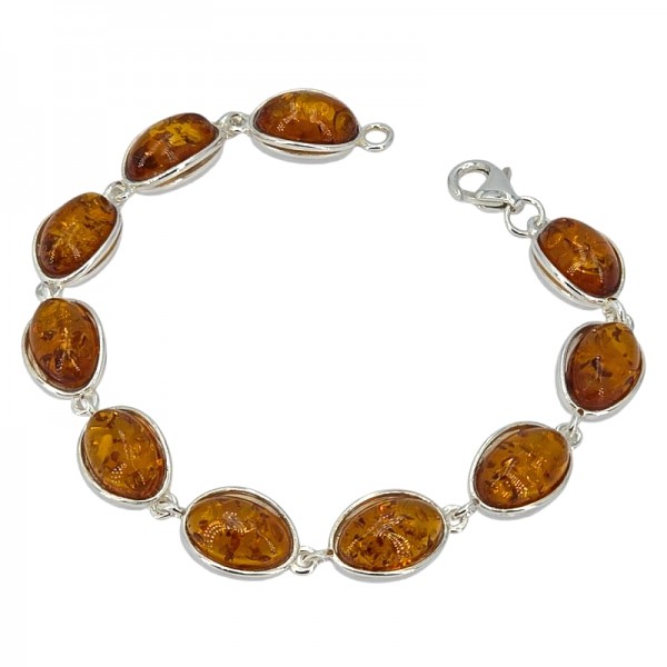 ΧΕΙΡΟΠΟΙΗΤΟ ΒΡΑΧΙΟΛΙ ΑΣΗΜΙ925 ΜΕ ΚΕΧΡΙΜΠΑΡΙ