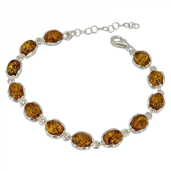 ΧΕΙΡΟΠΟΙΗΤΟ ΒΡΑΧΙΟΛΙ ΑΣΗΜΙ925 ΜΕ ΚΕΧΡΙΜΠΑΡΙ