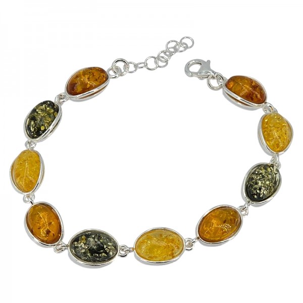 ΧΕΙΡΟΠΟΙΗΤΟ ΒΡΑΧΙΟΛΙ ΑΣΗΜΙ925 ΜΕ ΚΕΧΡΙΜΠΑΡΙ