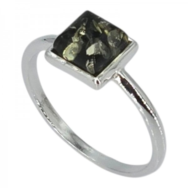 ΧΕΙΡΟΠΟΙΗΤΟ ΔΑΧΤΥΛΙΔΙ ΑΠΟ ΑΣΗΜΙ925 ΜΕ ΠΡΑΣΙΝΟ ΚΕΧΡΙΜΠΑΡΙ