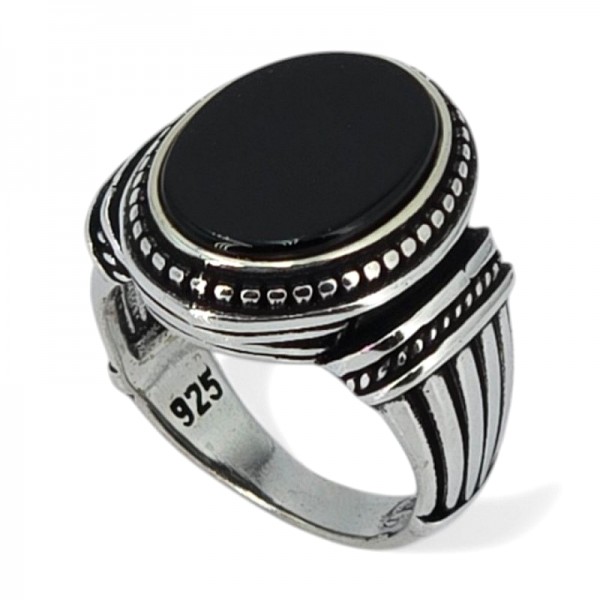 ΑΝΔΡΙΚΟ ΔΑΧΤΥΛΙΔΙ ΑΠΟ ΑΣΗΜΙ925 ΚΑΙ ΟΝΥΧΑ ΠΕΤΡΑ