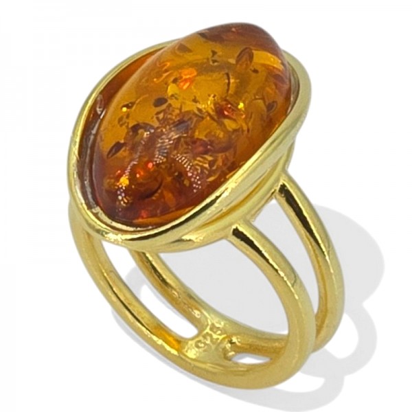 ΧΕΙΡΟΠΟΙΗΤΟ ΔΑΧΤΥΛΙΔΙ ΑΠΟ ΑΣΗΜΙ925 ΕΠΙΧΡΥΣΩΣΗ Κ18 ΚΑΙ ΚΕΧΡΙΜΠΑΡΙ