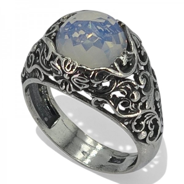 ΣΚΑΛΙΣΤΟ ΧΕΙΡΟΠΟΙΗΤΟ ΔΑΧΤΥΛΙΔΙ ΑΠΟ ΑΣΗΜΙ925 ΚΑΙ ΖΙΡΚΟΝ ΠΕΤΡΑ