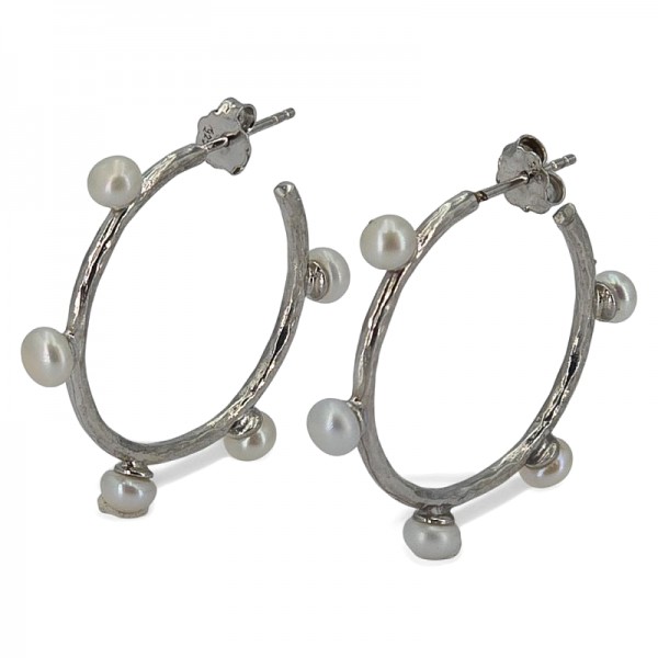 ΚΡΙΚΟΙ ΣΚΟΥΛΑΡΙΚΙΑ ΑΠΟ ΑΣΗΜΙ925 ΚΑΙ ΜΑΡΓΑΡΙΤΑΡΙ   3 CM