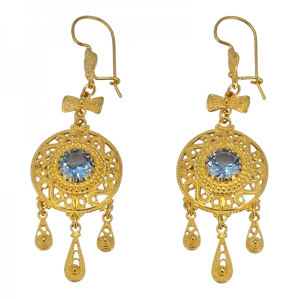 ΚΡΕΜΑΣΤΑ ΦΙΛΙΓΚΡΑΝ ΧΕΙΡΟΠΟΙΗΤΑ ΣΚΟΥΛΑΡΙΚΙΑ ΑΠΟ ΑΣΗΜΙ925 ΚΑΙ ΖΙΡΚΟΝ ΠΕΤΡΑ