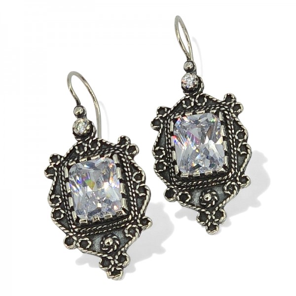 ΑΝΤΙΚΕ ΣΚΟΥΛΑΡΙΚΙΑ ΑΣΗΜΙ925 ΜΕ ΖΙΡΚΟΝ ΠΕΤΡΑ