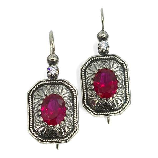 ΑΝΤΙΚΕ ΣΚΟΥΛΑΡΙΚΙΑ ΑΣΗΜΙ925 ΜΕ ΣΜΑΡΑΓΔΙΤΗ ΠΕΤΡΑ