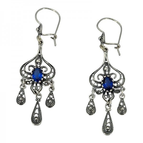 ΚΡΕΜΑΣΤΑ ΦΙΛΙΓΚΡΑΝ ΧΕΙΡΟΠΟΙΗΤΑ ΣΚΟΥΛΑΡΙΚΙΑ ΑΠΟ ΑΣΗΜΙ925 ΚΑΙ ΖΙΡΚΟΝ ΠΕΤΡΑ