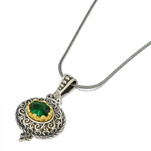 ΜΕΝΤΑΓΙΟΝ ΜΕ ΑΛΥΣΙΔΑ ΑΣΗΜΙ925 ΚΑΙ ΓΡΑΝΑΔΑ ΠΕΤΡΑ