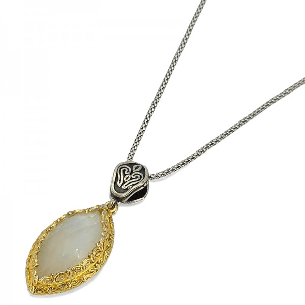 ΒΥΖΑΝΤΙΝΟ ΜΕΝΤΑΓΙΟΝ ΑΣΗΜΙ925 ΜΕ ΠΡΑΣΙΝΟ COPPER ΤΥΡΚΟΥΑΖ ΠΕΤΡΑ