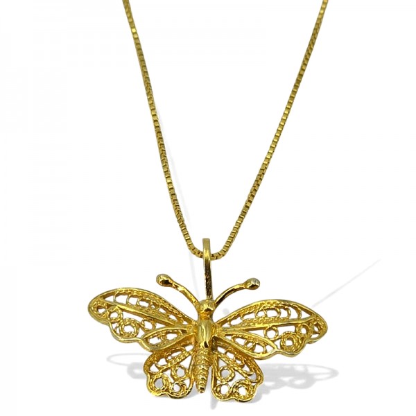 ΦΙΛΙΓΚΡΑΝ ΜΕΝΤΑΓΙΟΝ ΠΕΤΑΛΟΥΔΑ ΑΣΗΜΙ925 ΜΕ ΕΠΙΧΡΥΣΩΣΗ Κ18