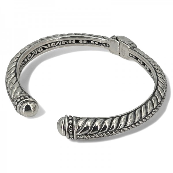 ΧΕΙΡΟΠΟΙΗΤΟ ΣΚΑΛΙΣΤΟ ΒΡΑΧΙΟΛΙ ΧΕΙΡΟΠΕΔΑ ΑΠΟ ΑΣΗΜΙ925 ΚΑΙ ΑΜΕΘΥΣΤΟ ΠΕΤΡΑ