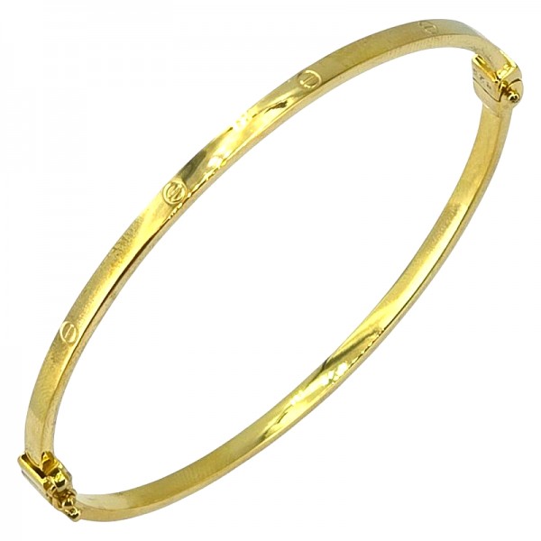 ΒΡΑΧΙΟΛΙ ΒΕΡΓΑ ΑΠΟ ΑΣΗΜΙ925 ΚΑΙ ΕΠΙΧΡΥΣΩΣΗ Κ18