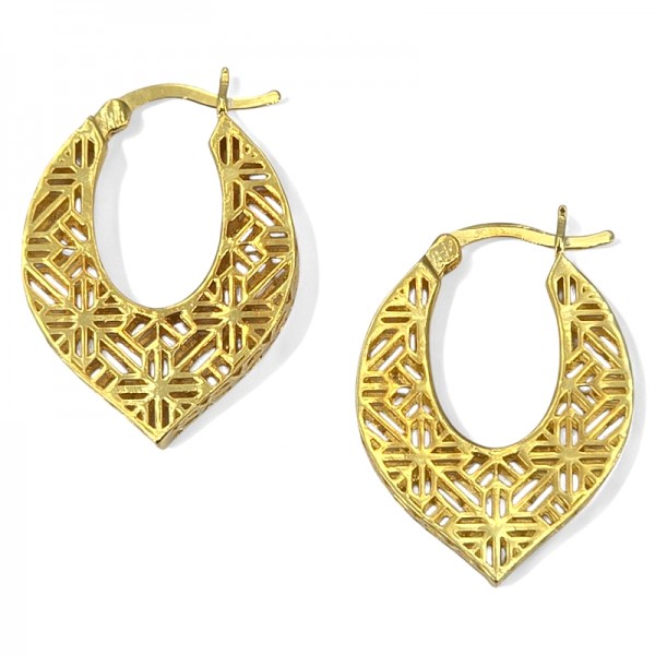 ΚΡΙΚΟΙ ΣΚΟΥΛΑΡΙΚΙΑ ΑΠΟ ΑΣΗΜΙ925 Κ ΕΠΙΧΡΥΣΩΣΗ Κ18  2,6 CM