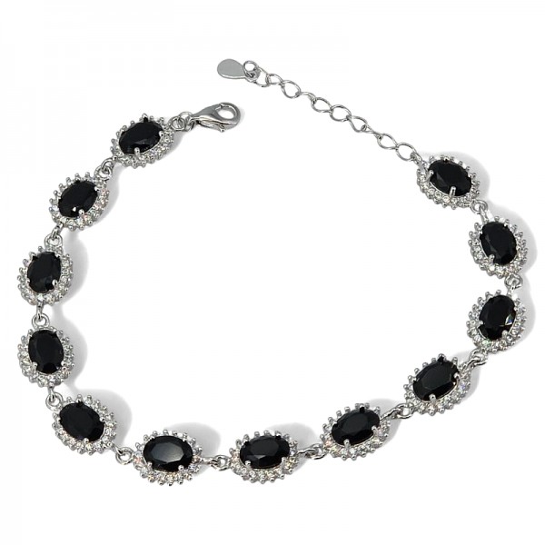 ΒΡΑΧΙΟΛΙ ΡΙΒΙΕΡΑ ΑΣΗΜΙ925 ΕΠΙΠΛΑΤΙΝΩΜΕΝΟ ΜΕ ΖΙΡΚΟΝ