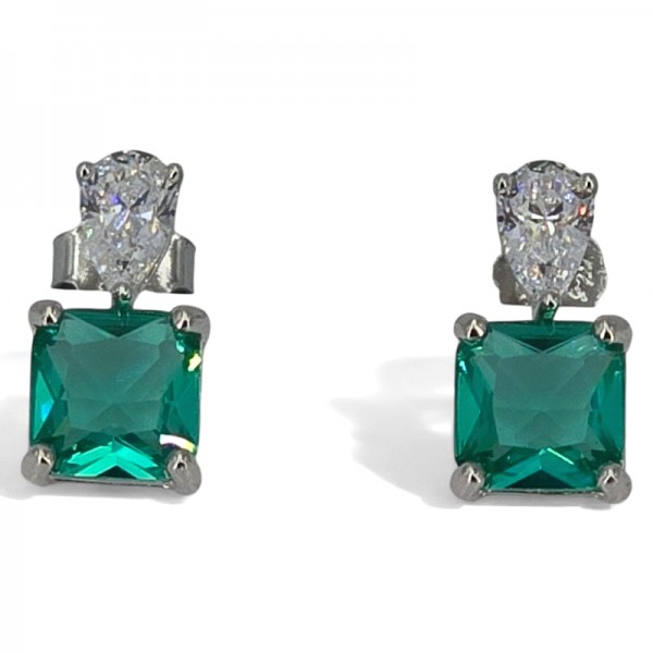 ΚΑΡΦΩΤΑ ΣΚΟΥΛΑΡΙΚΙΑ ΑΣΗΜΙ925 ΜΕ PARAIBA ΚΑΙ ΖΙΡΚΟΝ ΠΕΤΡΕΣ