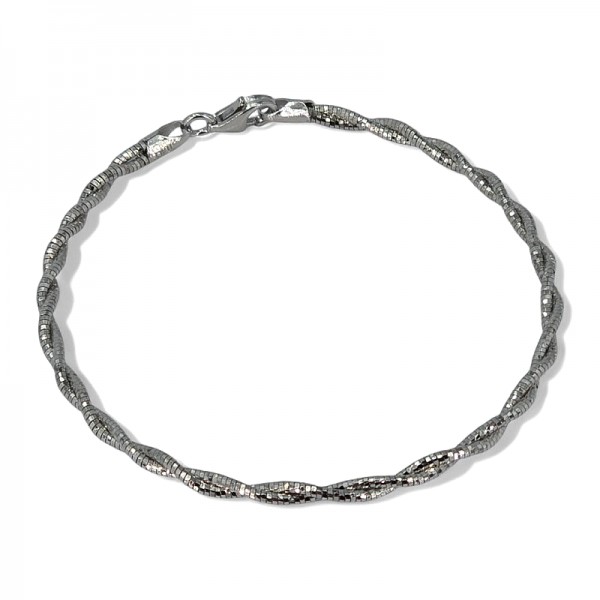 ΒΡΑΧΙΟΛΙ ΑΛΥΣΙΔΑ ΑΣΗΜΙ925 ΜΕ ΕΠΙΠΛΑΤΙΝΩΣΗ