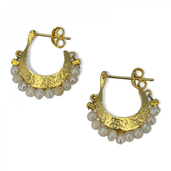 ΚΑΡΦΩΤΑ ΣΚΟΥΛΑΡΙΚΙΑ ΑΣΗΜΙ925 ΜΕ ΕΠΙΧΡΥΣΩΣΗ Κ18 ΚΑΙ ΜΑΡΓΑΡΙΤΑΡΙ