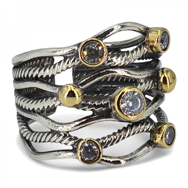 ΧΕΙΡΟΠΟΙΗΤΟ ΔΑΧΤΥΛΙΔΙ ΑΠΟ ΑΣΗΜΙ925 ΚΑΙ ΜΑΡΓΑΡΙΤΑΡΙ