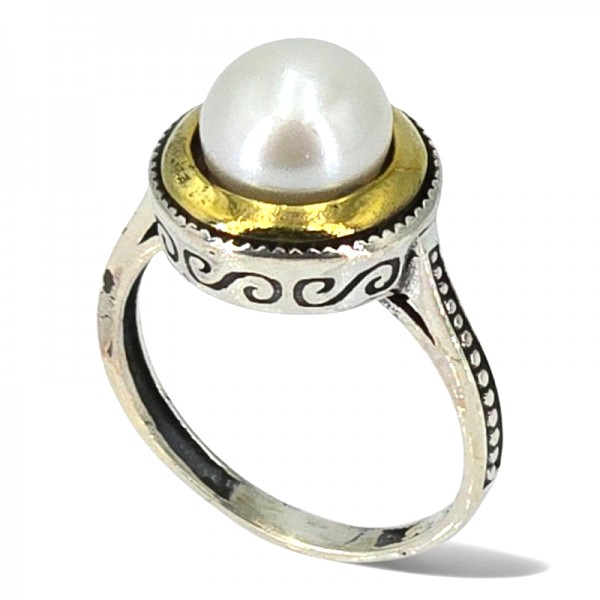 ΑΝΤΙΚΕ ΔΑΧΤΥΛΙΔΙ ΑΣΗΜΙ925 ΜΕ ΜΑΡΓΑΡΙΤΑΡΙ ΚΑΛΛΙΕΡΓΕΙΑΣ