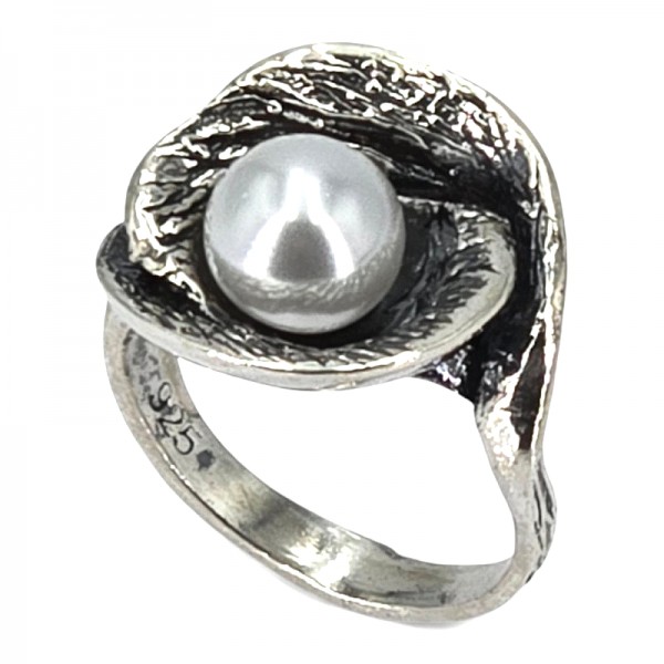 ΑΝΤΙΚΕ ΔΑΧΤΥΛΙΔΙ ΑΣΗΜΙ925 ΜΕ ΜΑΡΓΑΡΙΤΑΡΙ ΚΑΛΛΙΕΡΓΕΙΑΣ