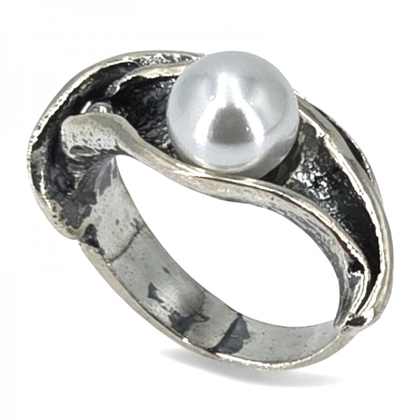 ΑΝΤΙΚΕ ΔΑΧΤΥΛΙΔΙ ΑΣΗΜΙ925 ΜΕ ΜΑΡΓΑΡΙΤΑΡΙ ΚΑΛΛΙΕΡΓΕΙΑΣ