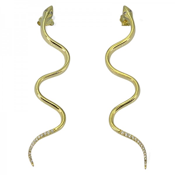 ΣΤΡΙΦΤΟΙ ΚΡΙΚΟΙ ΣΚΟΥΛΑΡΙΚΙΑ ΑΠΟ ΑΣΗΜΙ925 ΕΠΙΧΡΥΣΩΜΕΝΟΙ 4 CM