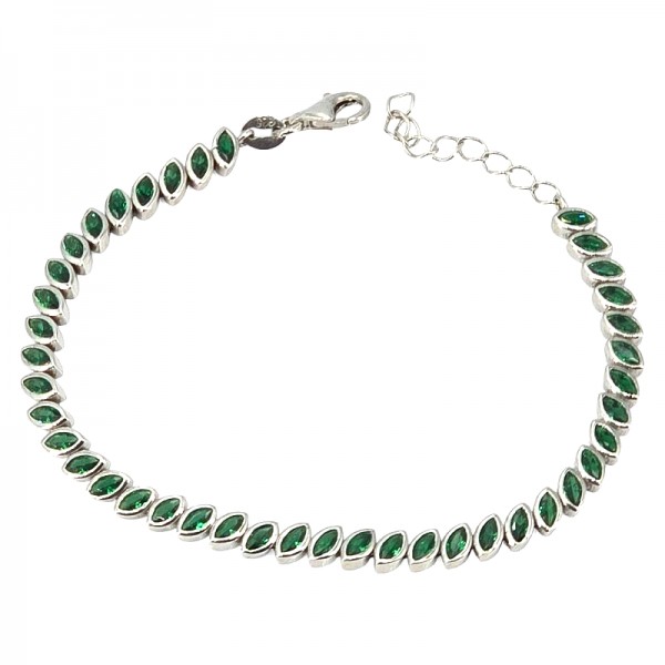 ΒΡΑΧΙΟΛΙ ΡΙΒΙΕΡΑ ΑΣΗΜΙ925 ΕΠΙΠΛΑΤΙΝΩΜΕΝΟ ΜΕ ΖΙΡΚΟΝ