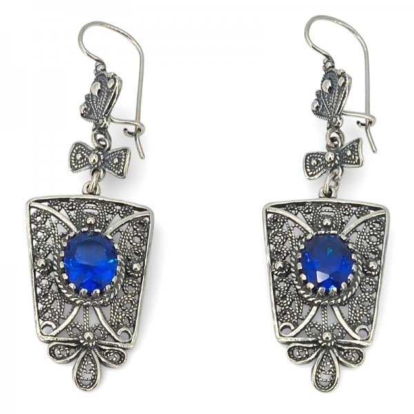 ΧΕΙΡΟΠΟΙΗΤΑ ΦΙΛΙΓΚΡΑΝ ΣΚΟΥΛΑΡΙΚΙΑ ΑΠΟ ΑΣΗΜΙ925 ΚΑΙ ZIΡKON ΠΕΤΡΑ